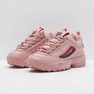 Pink fila disruptor II sneakers